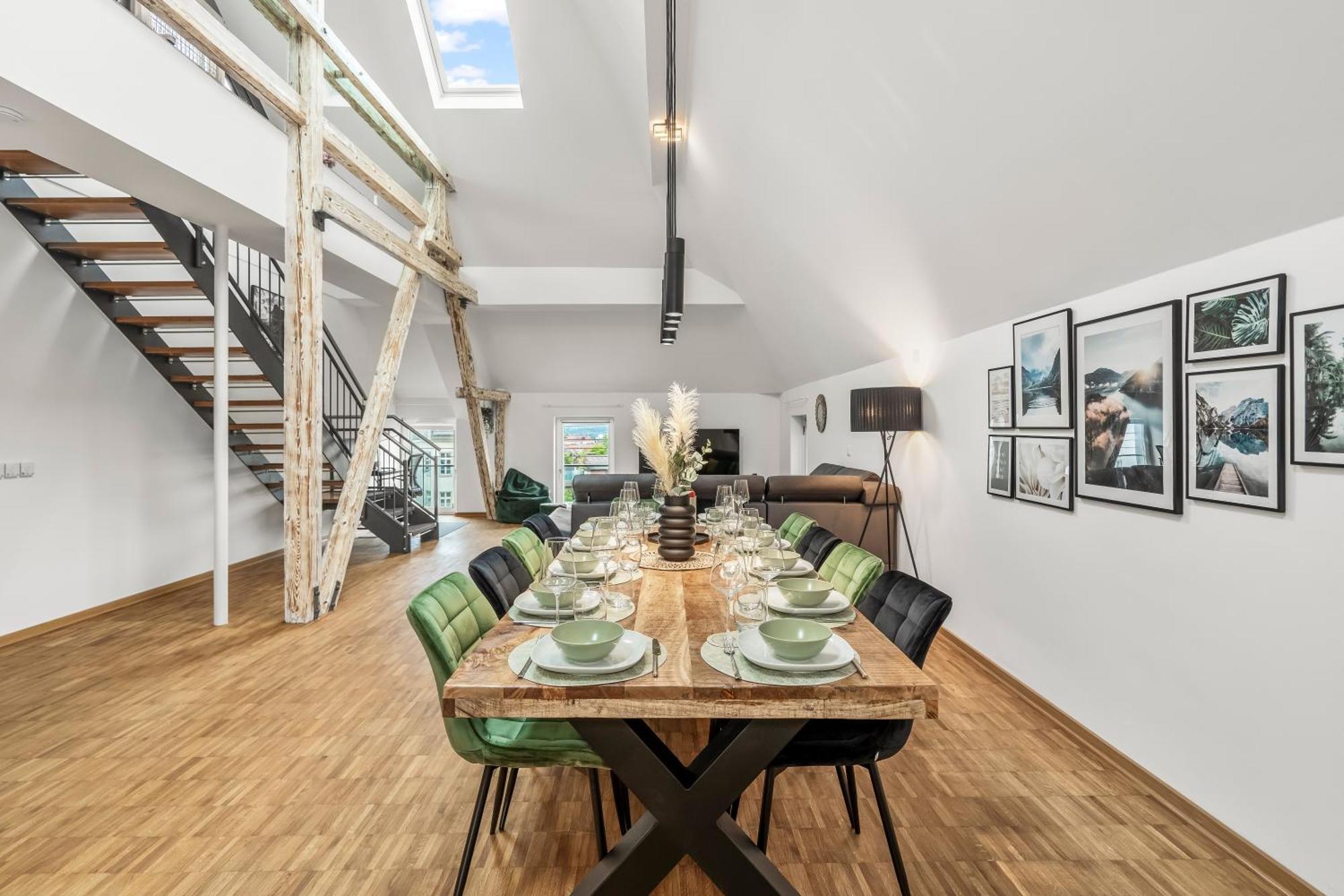 Dnd Design Loft I 170Qm I Parken I Balkon I Workstation I Netflix I Kaffee I Waschmaschine I Trockner I Xbox I Ausblick Διαμέρισμα Βίρτσμπουργκ Εξωτερικό φωτογραφία